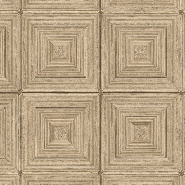 Patton Wallcoverings MH36528 Manor House Parquet Wallpaper